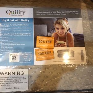 Grey 20lbs quality weighted blanket